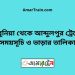 টেবুনিয়া টু আব্দুলপুর ট্রেনের সময়সূচী ও ভাড়া তালিকা