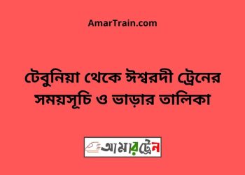 টেবুনিয়া টু ঈশ্বরদী ট্রেনের সময়সূচী ও ভাড়া তালিকা