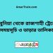 টেবুনিয়া টু রাজশাহী ট্রেনের সময়সূচী ও ভাড়া তালিকা