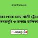 ঢাকা টু নোয়াখালী ট্রেনের সময়সূচী, টিকেট ও ভাড়ার তালিকা