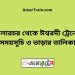 ঢালারচর টু ঈশ্বরদী ট্রেনের সময়সূচী ও ভাড়া তালিকা