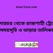 ঢালারচর টু রাজশাহী ট্রেনের সময়সূচী ও ভাড়া তালিকা