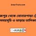 দিনাজপুর টু বোনারপাড়া ট্রেনের সময়সূচী ও ভাড়া তালিকা