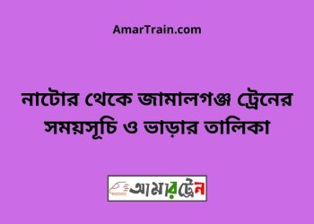 নাটোর টু জামালগঞ্জ ট্রেনের সময়সূচী ও ভাড়া তালিকা