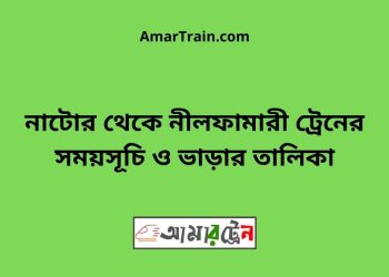 নাটোর টু নীলফামারী ট্রেনের সময়সূচী ও ভাড়া তালিকা