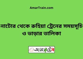 নাটোর টু রুহিয়া ট্রেনের সময়সূচী ও ভাড়া তালিকা