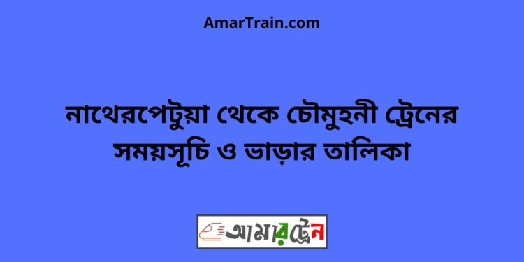 নাথেরপেটুয়া টু চৌমুহনী ট্রেনের সময়সূচী ও ভাড়া তালিকা