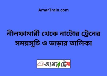 নীলফামারী টু নাটোর ট্রেনের সময়সূচী ও ভাড়া তালিকা