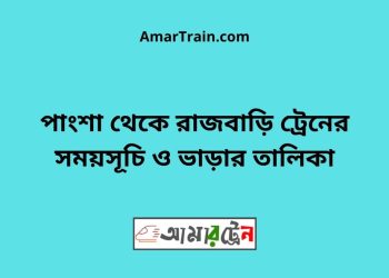 পাংশা টু রাজবাড়ি ট্রেনের সময়সূচী ও ভাড়া তালিকা
