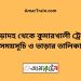 পোড়াদহ টু কুমারখালী ট্রেনের সময়সূচী ও ভাড়া তালিকা