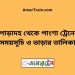 পোড়াদহ টু পাংশা ট্রেনের সময়সূচী ও ভাড়া তালিকা