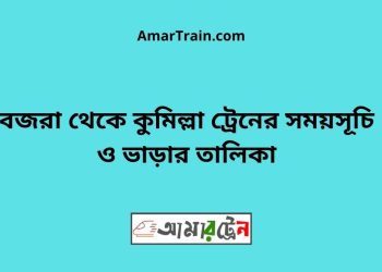 বজরা টু কুমিল্লা ট্রেনের সময়সূচী ও ভাড়া তালিকা