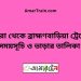 বজরা টু ব্রাহ্মণবাড়িয়া ট্রেনের সময়সূচী ও ভাড়া তালিকা