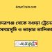 বদরগঞ্জ টু বগুড়া ট্রেনের সময়সূচী ও ভাড়া তালিকা