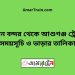 বিমান বন্দর টু আশুগঞ্জ ট্রেনের সময়সূচী ও ভাড়া তালিকা