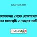 বিমানবন্দর টু বোনারপাড়া ট্রেনের সময়সূচী ও ভাড়া তালিকা