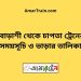 চাপতা টু বোড়াশী ট্রেনের সময়সূচী ও ভাড়া তালিকা