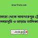 ভেড়ামারা টু সাফদারপুর ট্রেনের সময়সূচী ও ভাড়া তালিকা