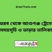 ভৈরব টু আশুগঞ্জ ট্রেনের সময়সূচী ও ভাড়া তালিকা