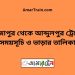 মিজাপুর টু আব্দুলপুর ট্রেনের সময়সূচী ও ভাড়া তালিকা