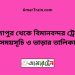 মিজাপুর টু বিমানবন্দর ট্রেনের সময়সূচী ও ভাড়া তালিকা