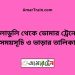 মুলাডুলি টু ডোমার ট্রেনের সময়সূচী ও ভাড়া তালিকা