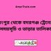 রংপুর টু বদরগঞ্জ ট্রেনের সময়সূচী ও ভাড়া তালিকা