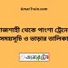 রাজশাহী টু পাংশা ট্রেনের সময়সূচী ও ভাড়া তালিকা