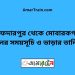 সাফদারপুর টু মোবারকগঞ্জ ট্রেনের সময়সূচী ও ভাড়া তালিকা