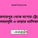 সাফদারপুর টু যশোর ট্রেনের সময়সূচী ও ভাড়া তালিকা