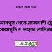 সাফদারপুর টু রাজশাহী ট্রেনের সময়সূচী ও ভাড়া তালিকা