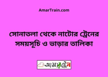 সোনাতলা টু নাটোর ট্রেনের সময়সূচী ও ভাড়া তালিকা