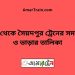 হিলি টু সৈয়দপুর ট্রেনের সময়সূচী ও ভাড়া তালিকা