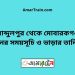 আব্দুলপুর টু মোবারকগঞ্জ ট্রেনের সময়সূচী ও ভাড়া তালিকা