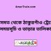 কিসমত টু ঠাকুরগাঁও ট্রেনের সময়সূচী ও ভাড়া তালিকা