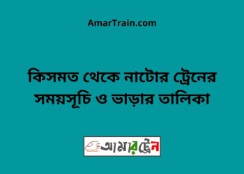 কিসমত টু নাটোর ট্রেনের সময়সূচী ও ভাড়া তালিকা