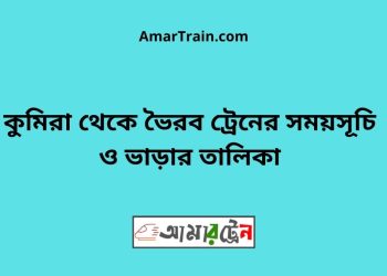 কুমিরা টু ভৈরব ট্রেনের সময়সূচী ও ভাড়া তালিকা