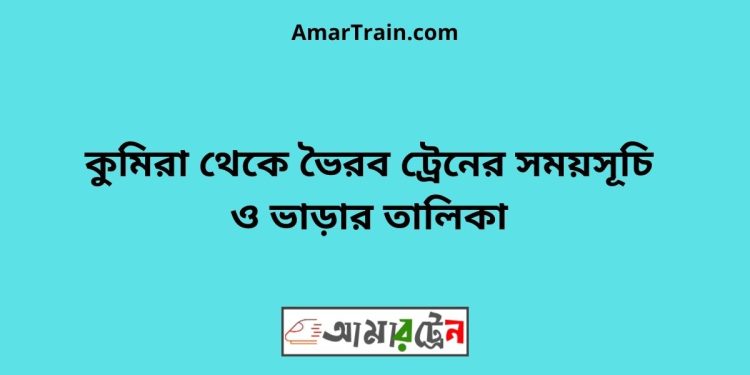 কুমিরা টু ভৈরব ট্রেনের সময়সূচী ও ভাড়া তালিকা