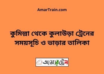 কুমিল্লা টু কুলাউড়া ট্রেনের সময়সূচী ও মূল্য তালিকা