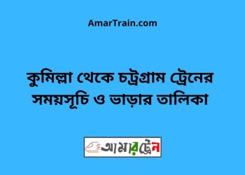 কুমিল্লা টু চট্রগ্রাম ট্রেনের সময়সূচী ও ভাড়া তালিকা