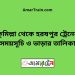 কুমিল্লা টু হরষপুর ট্রেনের সময়সূচী ও ভাড়া তালিকা