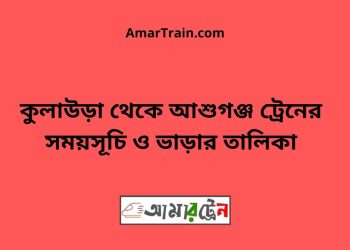 কুলাউড়া টু আশুগঞ্জ ট্রেনের সময়সূচী ও ভাড়া তালিকা