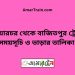 কুলিয়ারচর টু বাজিতপুর ট্রেনের সময়সূচী ও ভাড়া তালিকা