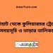 গচিহাট টু কুলিয়ারচর ট্রেনের সময়সূচী ও ভাড়া তালিকা