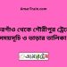 গফরগাঁও টু গৌরীপুর ট্রেনের সময়সূচী ও ভাড়া তালিকা