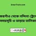 গফরগাঁও টু নন্দিনা ট্রেনের সময়সূচী ও ভাড়া তালিকা