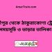 গৌরীপুর টু ঠাকুরাকোণা ট্রেনের সময়সূচী ও ভাড়া তালিকা