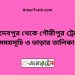 জয়দেবপুর টু গৌরীপুর ট্রেনের সময়সূচী ও ভাড়া তালিকা