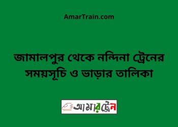 জামালপুর টু নন্দিনা ট্রেনের সময়সূচী ও ভাড়া তালিকা