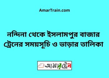 নন্দিনা টু ইসলামপুর বাজার ট্রেনের সময়সূচী ও ভাড়া তালিকা